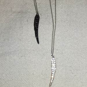 RARE FIND dual VS angel wing necklaces